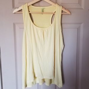 Free Society Yellow Racerback Tank Top